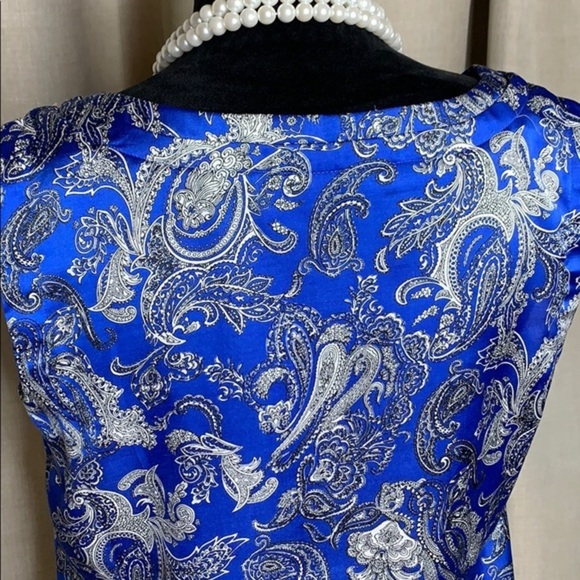 TALBOTS...paisley dress top - Picture 3 of 7